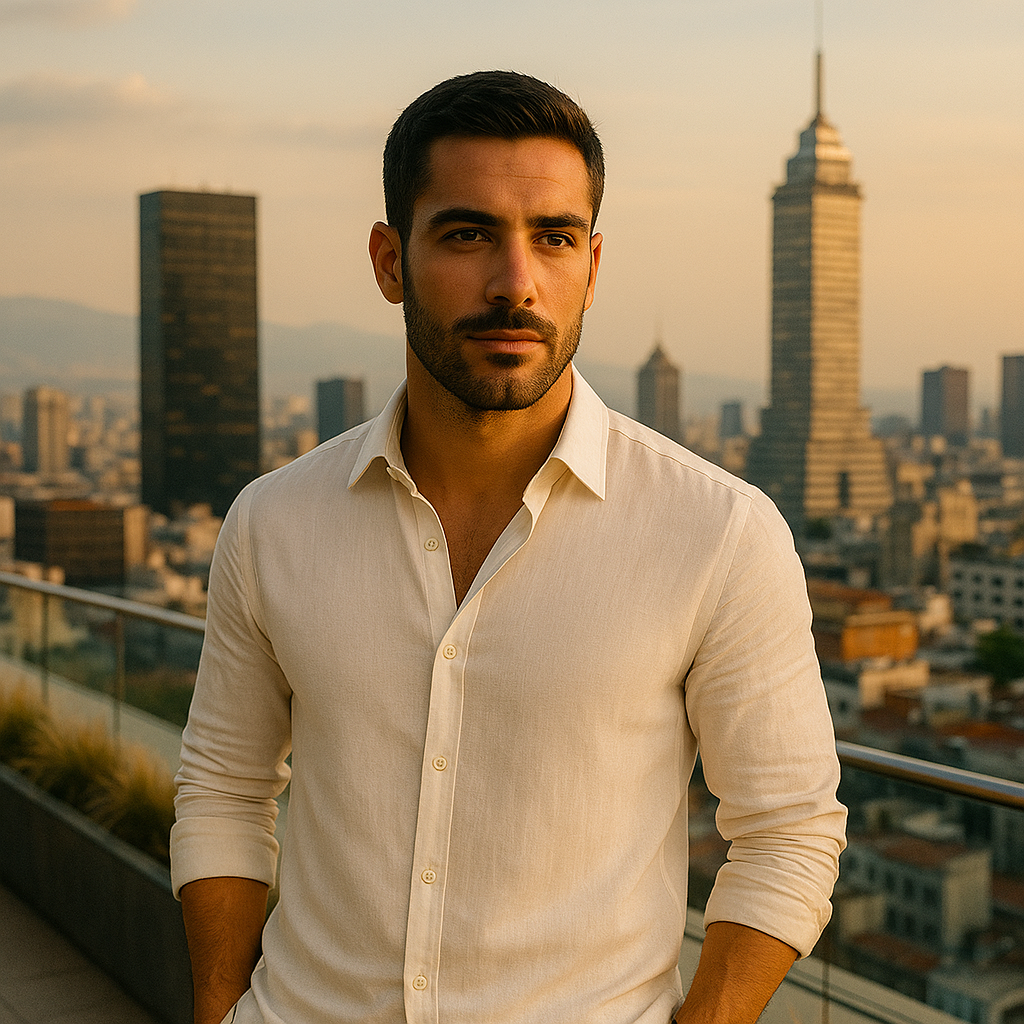 Camisa de Lino Blanca Hombre - Montserrat